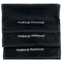 Makeup Remover Face Towel - Jet Black