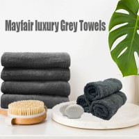 Mayfair Grey Bath Towel
