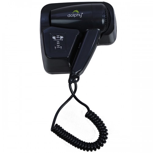Wall-mounted hair dryer – AIR-WOLF: with push button | kaiserkraft