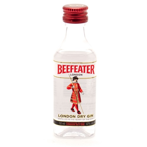 Beefeater Vintage Shot Glass Tall Shooter 4" Beefeater London Dry Gin 