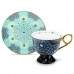 T2 Moroccan Aqua Cup & Saucer Tall 