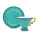 T2 Ombre Opulence Peacock Cup And Saucer