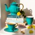 T2 Ombre Opulence Peacock Cup And Saucer