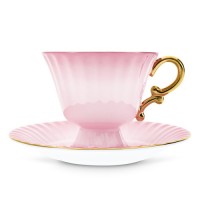 T2 Ombre Opulence Pink Cup And Saucer