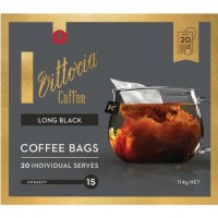 Vittoria Long Black Coffee Bag 20s