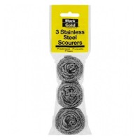 Stainless Steel Scourer - Pack of 3