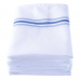 Bistro Napkin White with Royal Blue Stripes 