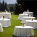 White Round Tablecloth - 180 cm
