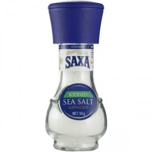 Saxa Iodised Sea Salt Grinder 90gm