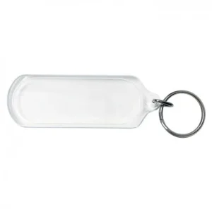 Long Oblong Key Tag with Ring