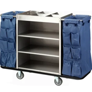 Housekeeping Trolley Cart With Waste Bin