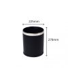 Black Round Leatherette Bin 10L - Image 4