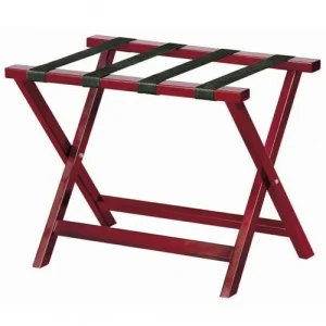 Wooden Luggage Rack – Cherry Red