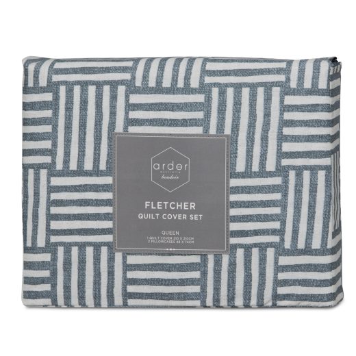 Faded Indigo KB Quilt Cover Set - Image 2