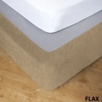 Stretch Valance Flax- King